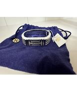 Tory Burch for Fitbit Metal SILVER Hinged Bracelet New With Tags &amp; Dust ... - €32,43 EUR