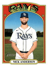 2021 Topps Heritage High Number Nick Anderson SP #725 TB Rays - £1.16 GBP