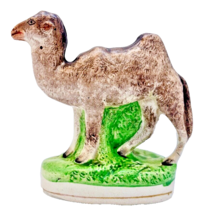 Rare Victorian Era Staffordshire Pottery Bactrian Camel Dromedary Figure - £957.29 GBP