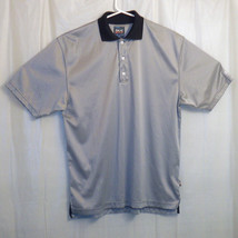 Reebok Golf Polo Shirt Men&#39;s Large L White Black - £3.93 GBP