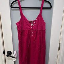 Velvet NWT Pink Mini Dress Size M Sleeveless Button Front Date Night Casual - $767.12 MXN