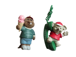 Lot 2x Hallmark 1993 Koala Phone Call Away + 1994 Beaver Grandson Ice Cream - $123.02 MXN