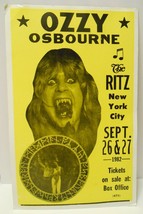 Ozzy Osbourne Vtg Concert Advertisement Poster 1982 The Ritz New York City - £47.86 GBP