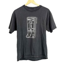 Surveillance Black Short Sleeve Graphic T-shirt Size Estimated Medium - $14.50