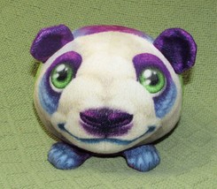 FUR BALLS RAINBOW PANDA BEAR 5&quot; STUFFED ANIMAL ROUND KIPP BROTHERS 2016 TOY - $7.20