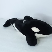 Sea World Shamu Killer Whale Plush Stuffed Animal Black White 16&quot; No Tags - £17.82 GBP
