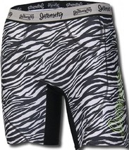 Intensity Women&#39;s Fastpitch Low Rise Slider Shorts Zebra Print, Black, XL - £15.62 GBP