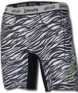Intensity Women&#39;s Fastpitch Low Rise Slider Shorts Zebra Print, Black, XL - £15.54 GBP