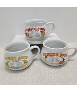 SET OF 3 Soup Mugs Chicken Tomato Potato Soup Recipes Cups DDI Don&#39;t Do ... - $23.79 CAD