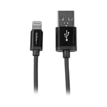 STARTECH.COM USBLT1MB 1M SYNC CHARGE BLK LIGHTNING TO USB CABLE FOR IPHO... - $59.37