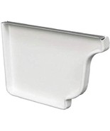 AMERIMAX HOME PRODUCTS 19005 4-Inch Galvanized Left End Cap, White - $17.85