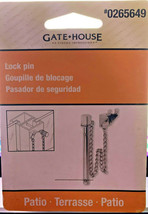 Gatehouse Steel Patio Door Chain Lock Pin U11070 #0265649 - $12.67