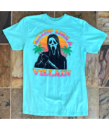 Mens Killin&#39; Like A Villain T Shirt SZ M Minty Blue Halloween Ghost Face... - €12,00 EUR