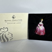 Royal Doulton Miniature Ladies Bone China Figurine  2.5"H   Victoria M209  2003 - $25.73