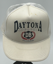 Daytona Beach Florida Trucker Baseball Cap Hat Snapback Mesh 80s 90s Cob... - $25.11