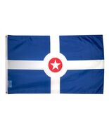City of Indianapolis Flag Banner 3x5 Feet Indiana Indy IN USA Man Cave - $20.99