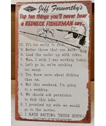 Jeff Foxworthy&#39;s Fisherman Metal Sign Redneck 16&quot; x 10&quot; 2007 Vintage 314... - $169.11 MXN