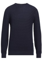 Yoon Navy Italy Design Long Sleeve Cotton Men&#39;s Sweater Size US 46 EU 56 - £104.32 GBP