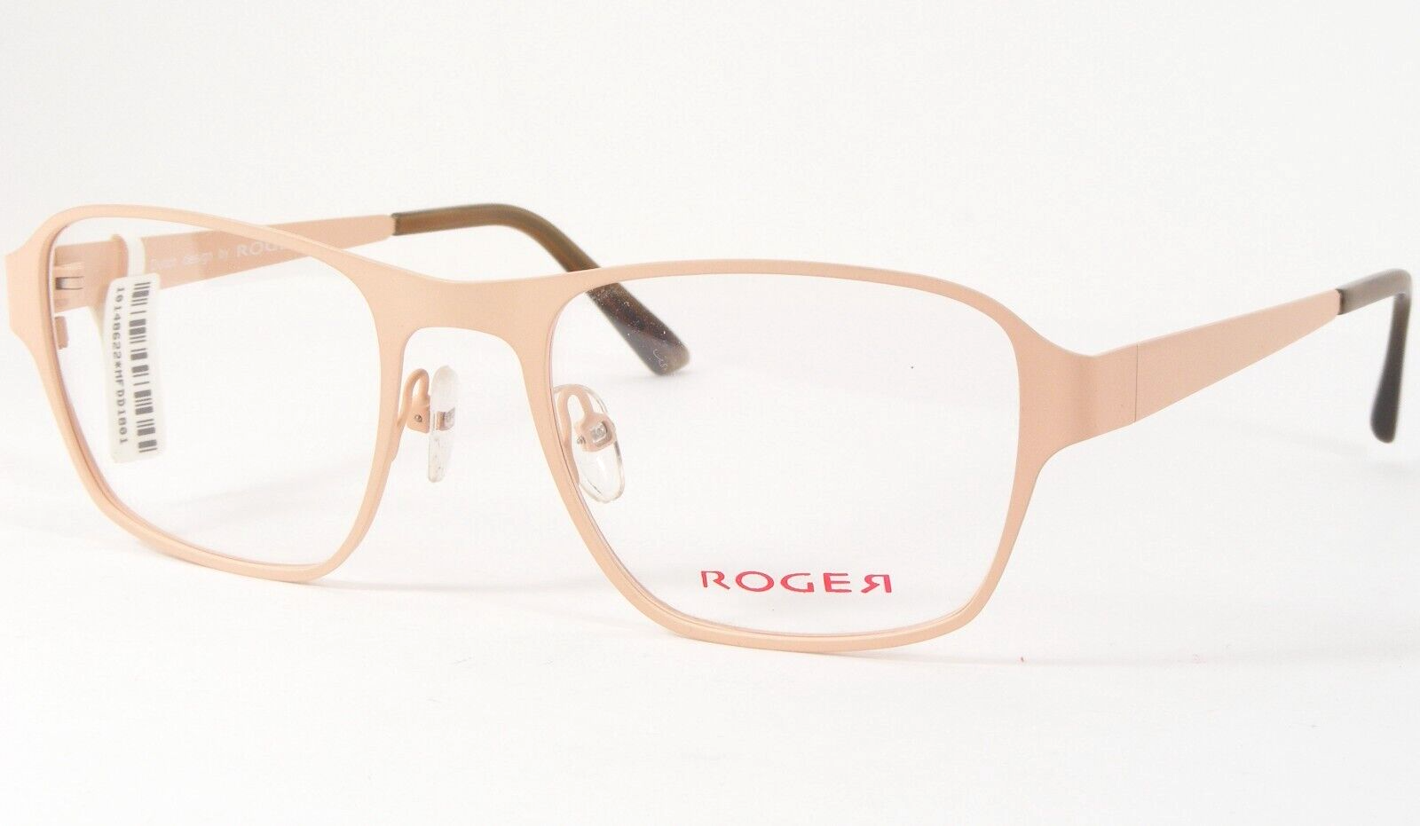 ROGER Eye Motif JER 3 Mat Pastel Lumière Orange Lunettes 50-20-135mm - $174.79