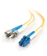 C2G 37474 1M FIBER SMF LC/ST 9/125 DUPLEX YELLOW PATCH CORD - 196417 - $895.79 MXN