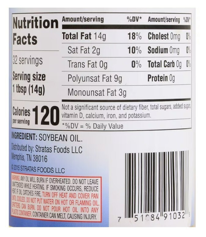 Vegetable Oil, 16 oz. Two (2) Bottles Item image 2