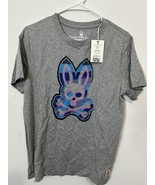 Psycho Bunny Men’s Heather Gray Pima Cotton Meridian Graphic T Shirt Siz... - $54.12 CAD