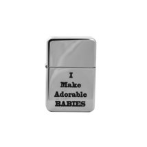 Lighter - I Make Adorable Babies High Polish Chrome L1 - Star Int. Inc - £15.65 GBP