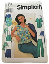 Simplicity Sewing Pattern 7503 Work Outfit Jacket Top Pants Shorts 20 22 24 UC - £4.77 GBP