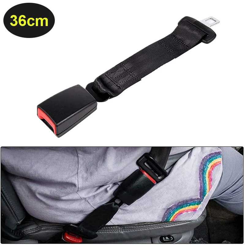 36cm Car Seat Belt Extender Safety Belt Buckle Extension Adjustable Seat... - £13.54 GBP