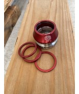 ODYSSEY BMX BIKE CONICAL INTEGRATED BICYCLE HEADSET RED - $36.98 CAD