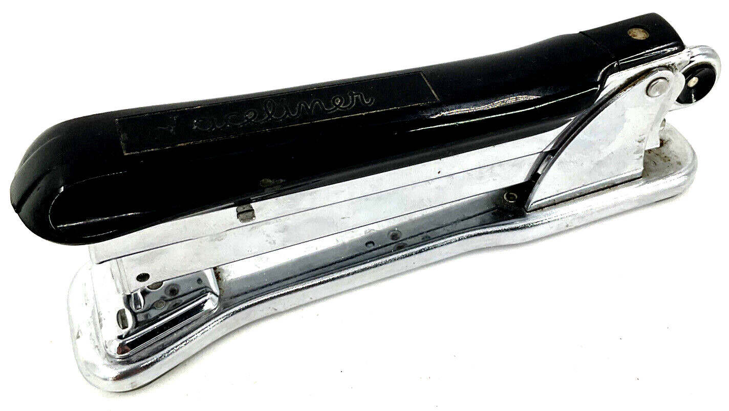 Vintage Ace Liner Model 502 Stapler Retro Mid Century Art Deco 1950's