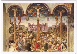 Art Postcard La Crocifissione Crucifixation Donato Montorfano Milan Repe... - £2.35 GBP
