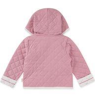 New Burts’s Bees Baby Jacket 6-9M With Hood Coat Persian Rose Pink image 2