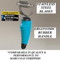 Pet 12 Blade Stripping Stripper Tool Hair Mat Breaker Comb Rake Coat Dematting - £22.13 GBP
