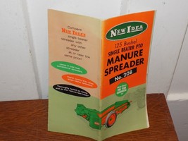 Vintage New Idea 125 Bushel Single Beater Manure Spreader Pamphlet. - $14.85