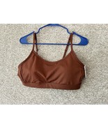 Old Navy Active PowerPress Medium Support Strappy Sports Bra Brown Size L - $18.99