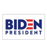 BIDEN FOR PRESIDENT 2020 3 X 5 flag WHITE FLAG W/ GROMMETS #805 democrat... - $14.30 CAD