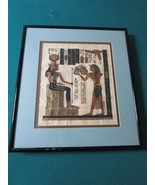 Egyptian Print ON Papyrus Paper Framed 9 X 7 1/2&quot; - €105,03 EUR