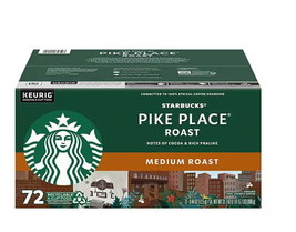 Starbucks Pike Place Medium Roast K-Cup, 72 Count - £55.93 GBP