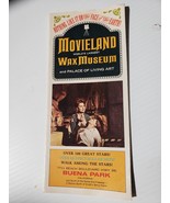 Vintage Tourist Brochure - Movieland Wax Museum - Summer 1966 - $19.00