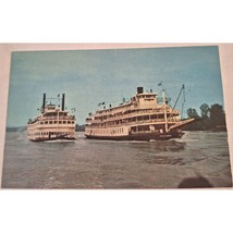 Postcard Belle Of Louisville vs Delta Queen Steamboat Racing Chrome Unposted - £5.53 GBP