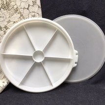 Vintage Tupperware 12&quot; Round Relish Divided Container With Lid - $9.80