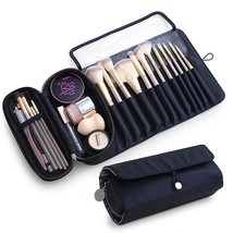 Makeup Brush Bag Organizer Cosmetic Case Foldable Travel Brush Holder Pouch - £14.86 GBP