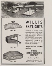 1937 Print Ad Willis Skylights for All Types of Buildings Galesburg,Illinois - £8.02 GBP