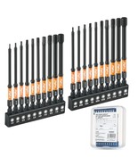 Impact Hex Head Allen Wrench Drill Bit Set 20Pcs (Metric&amp;Sae), 1/4&quot; Hex-... - $50.99