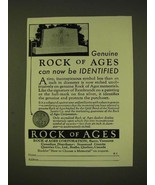 1933 Rock of Ages Ad - Genuine Rock of Ages can now be identified - £14.78 GBP