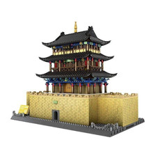 China Jiayu Pass Building Blocks Architecture MOC City Set Bricks Kids T... - £105.30 GBP