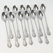 Oneidacraft Chateau Iced Tea Spoons 7 5/8&quot; Stainless Lot of 12 - £39.16 GBP