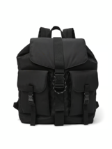 Victorias Secret Pink Nylon Cargo Backpack Bag Travel Tote Bag Black - $890.12 MXN