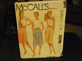 McCall&#39;s 7076 Misses Skirts Pattern - Size 14 Waist 28 - $6.60